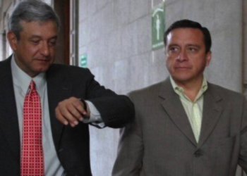 López Obrador con Nicolás Mollinedo